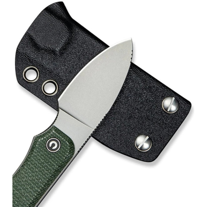 Ніж Civivi Baby Banter, (6.1 см) Nitro-V / Micarta темно-зелений (C23045-2)