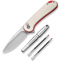 Комплект (ніж складаний, ручка) Civivi StellarQuill Pen & Button Lock Elementum II Knife Combo Gift Pack (C23049)