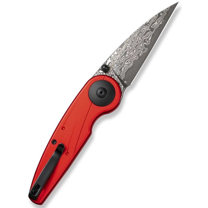 Ніж складаний Civivi Starflare, (8.4 см) Damascus / Aluminum червоний (C23052-DS1)