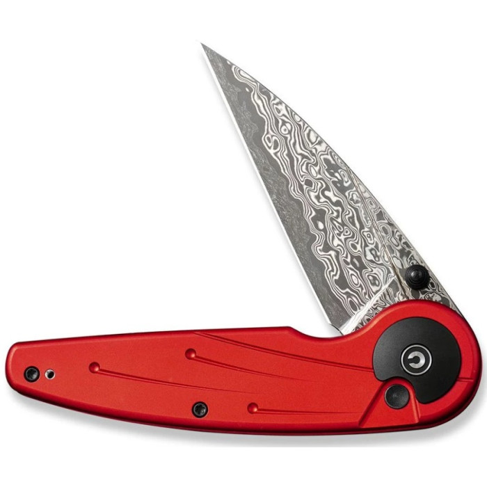 Ніж складаний Civivi Starflare, (8.4 см) Damascus / Aluminum червоний (C23052-DS1)