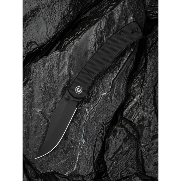 Ніж складаний Civivi Clingman, (7.6 см) Nitro-V / G10 чорний (C23065-1)