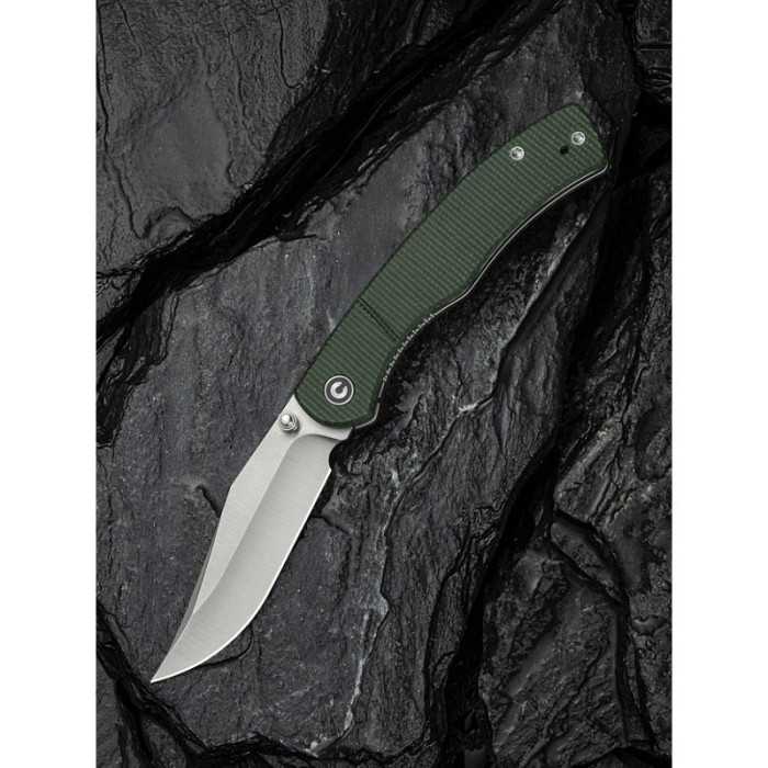 Нож складной Civivi Clingman, (7.6 см) Nitro-V / Micarta темно-зеленый (C23065-4)