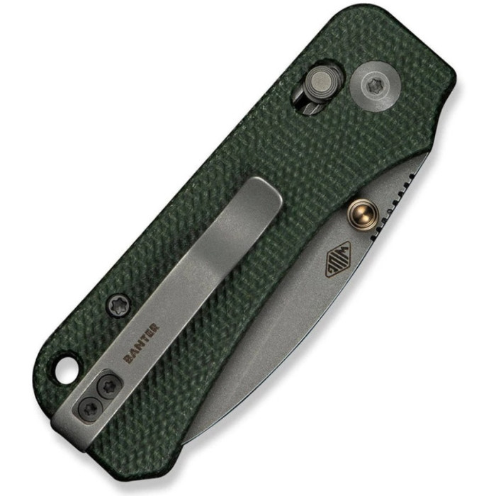 Ніж складаний Civivi Baby Banter 2, (5.9 см) Nitro-V / Micarta темно-зелений (C23074-3)