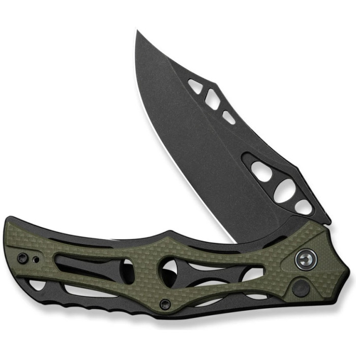 Ніж складаний Civivi Biophase, (8.9 см) Nitro-V / Aluminum & G10 чорно-зелений (C23083C-2)