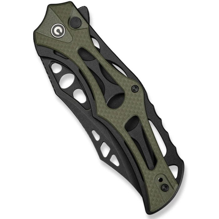 Ніж складаний Civivi Biophase, (8.9 см) Nitro-V / Aluminum & G10 чорно-зелений (C23083C-2)