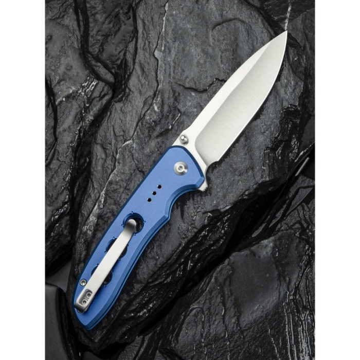 Ніж складаний Civivi Hyperpulse, (8.9 см) 14C28N / Aluminum синій (C23087A-2)