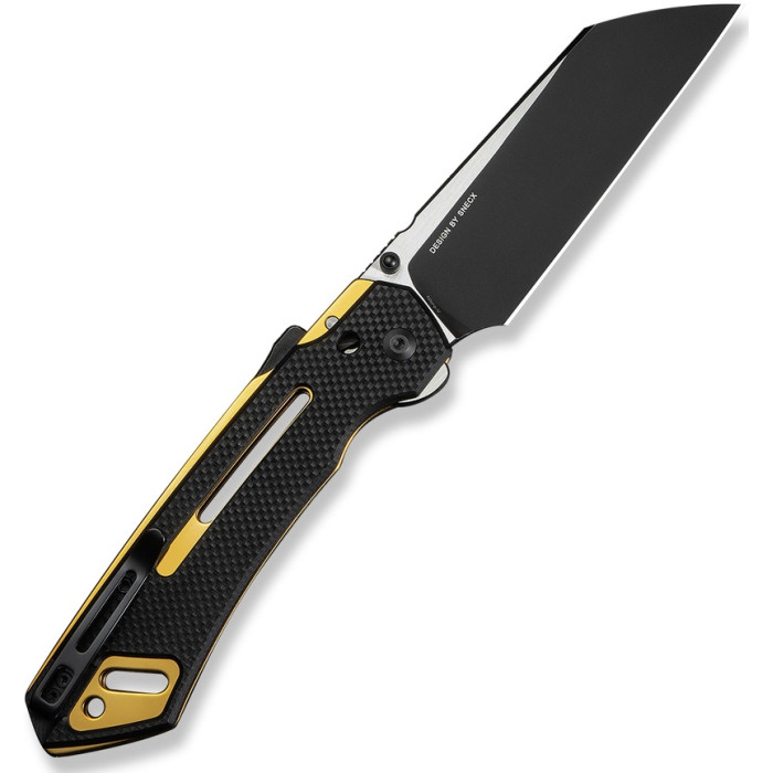 Ніж складаний Civivi Buster FG, (10.7 см) Nitro-V / G10 чорно-золотий (C24052-1)