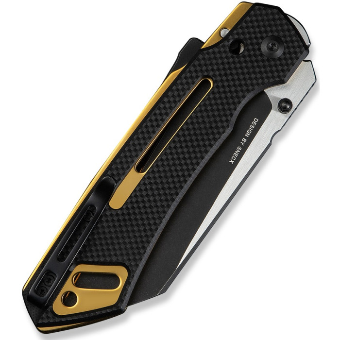 Ніж складаний Civivi Buster FG, (10.7 см) Nitro-V / G10 чорно-золотий (C24052-1)