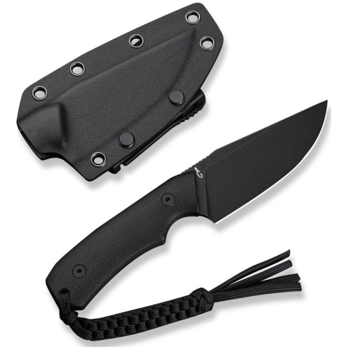 Ніж Civivi Gander, (9.2 см) 14C28N / Micarta чорний (C24058B-2)