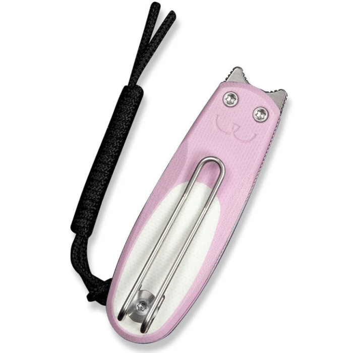Нож складной Civivi Purr, (4.65 см) Nitro-V / G10 розовый/белый (C25054-4)