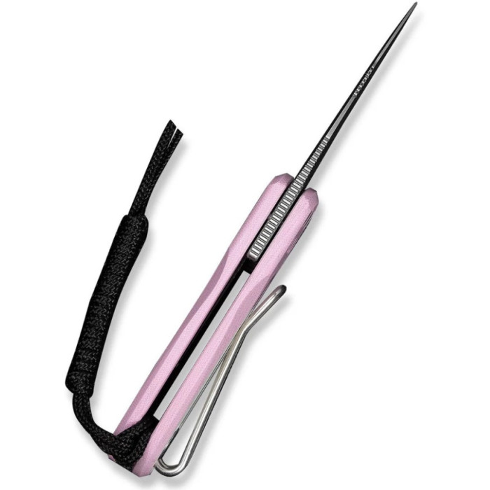 Нож складной Civivi Purr, (4.65 см) Nitro-V / G10 розовый/белый (C25054-4)