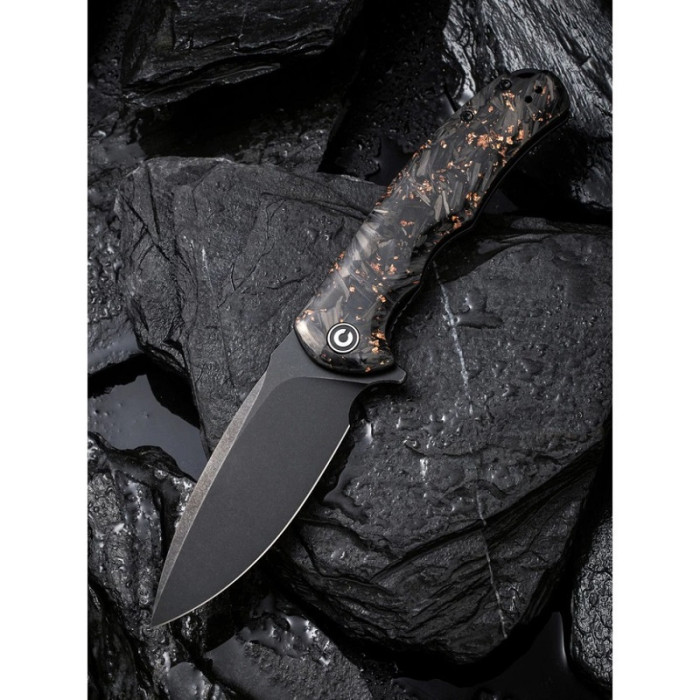 Ніж складаний Civivi Praxis, (9.5 см) 9Cr18MoV / Carbon Fiber & Resin (C803I)