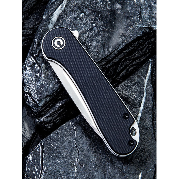 Нож складной Civivi Elementum, (7.5 см) D2 / G10 черный (C907A)