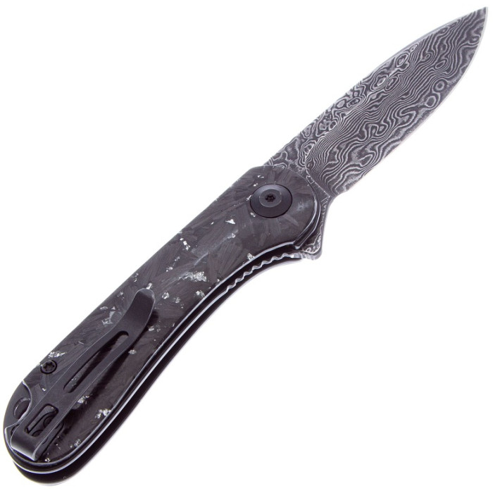 Ніж складаний Civivi Elementum, (7.5 см) Damascus / Carbon Fiber (C907C-DS2)