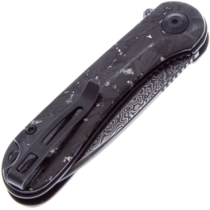 Ніж складаний Civivi Elementum, (7.5 см) Damascus / Carbon Fiber (C907C-DS2)