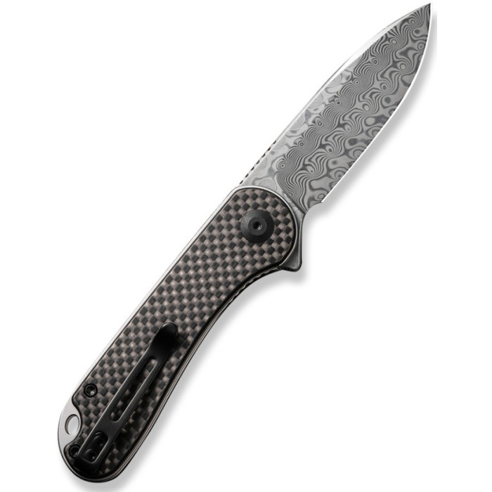 Нож складной Civivi Elementum, (7.5 см) Damascus / Carbon Fiber & G10 (C907DS)