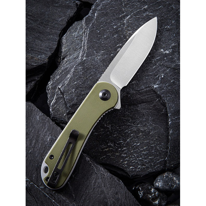 Ніж складаний Civivi Elementum, (7.5 см) D2 / G10 оливковий (C907E)