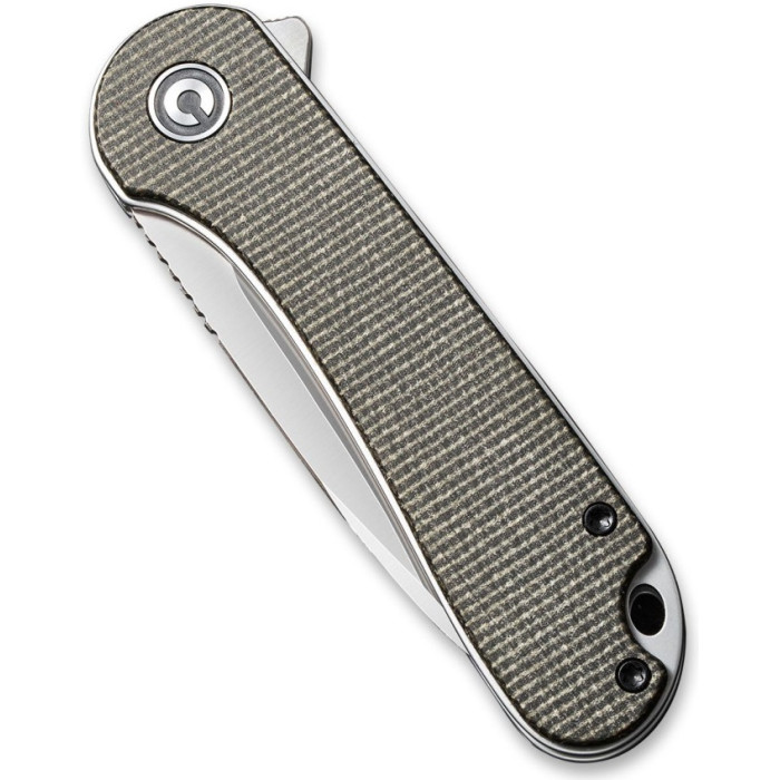 Нож складной Civivi Elementum, (7.5 см) D2 / Micarta коричневый (C907T)