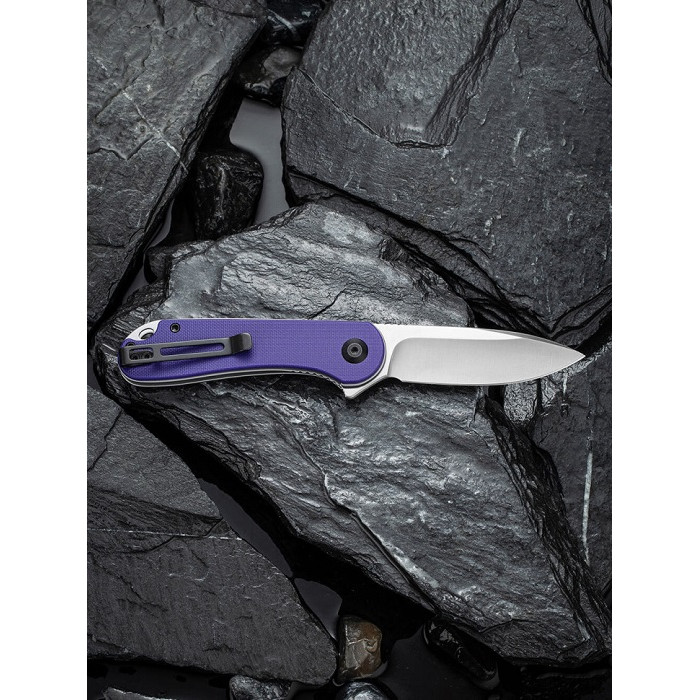 Ніж складаний Civivi Elementum, (7.5 см) D2 / G10 фіолетовий (C907V)