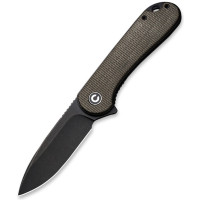 Нож складной Civivi Elementum, (7.5 см) D2 / Micarta темно-зеленый (C907Z)
