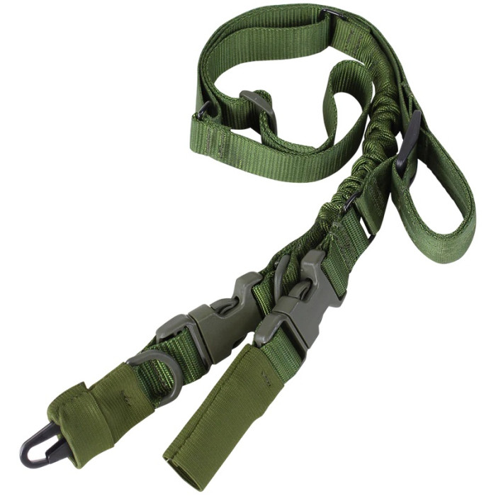 Тактический 2-точечный ремень Condor Stryke Single Bungee Conversion Sling olive (US1009-001)