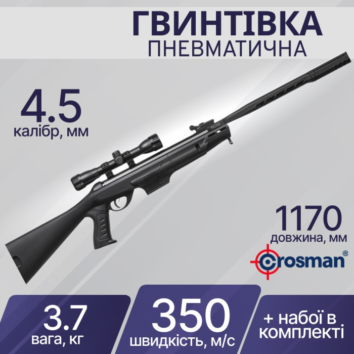 Пневматична гвинтівка Crosman Diamondback з оптичним прицілом CenterPoint 4x32 (CDH17TDSS-SX)