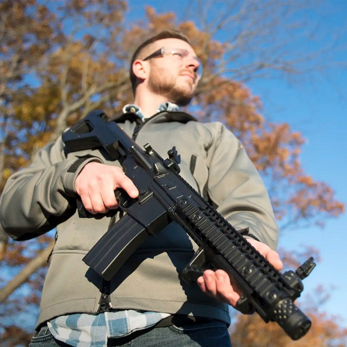 Пневматическая винтовка Crosman DPMS SBR Full Auto, кал.177 (4.5 мм) (DSBR)