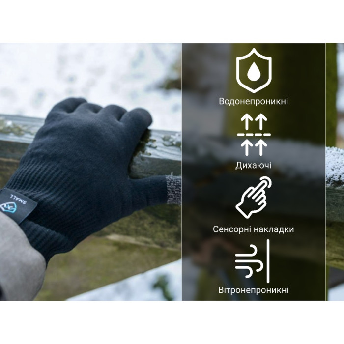 Перчатки водонепроницаемые DexShell ThermFit 3.0 Gloves, темно-голубые (DG12402HTB)
