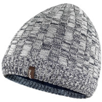 Шапка водонепроницаемая DexShell Heathered Rib Knit Beanie, onesize (56-58 см), бело-серая (DH32405MBL)