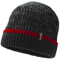 Шапка водонепроницаемая DexShell Cuffed Beanie, S/M (56-58 см), с красной полоской (DH353REDSM)