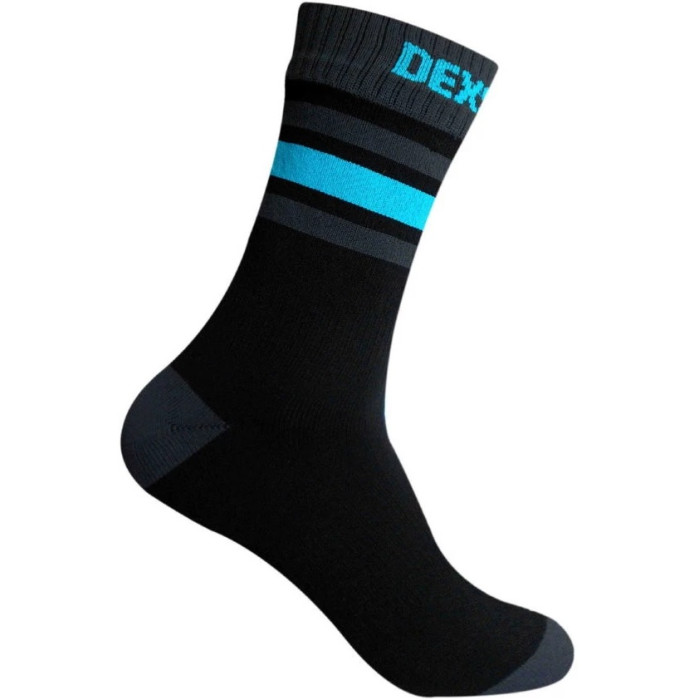 Носки водонепроницаемые DexShell Ultra Dri Sports Socks, с голубой полосой (DS625W-AB)