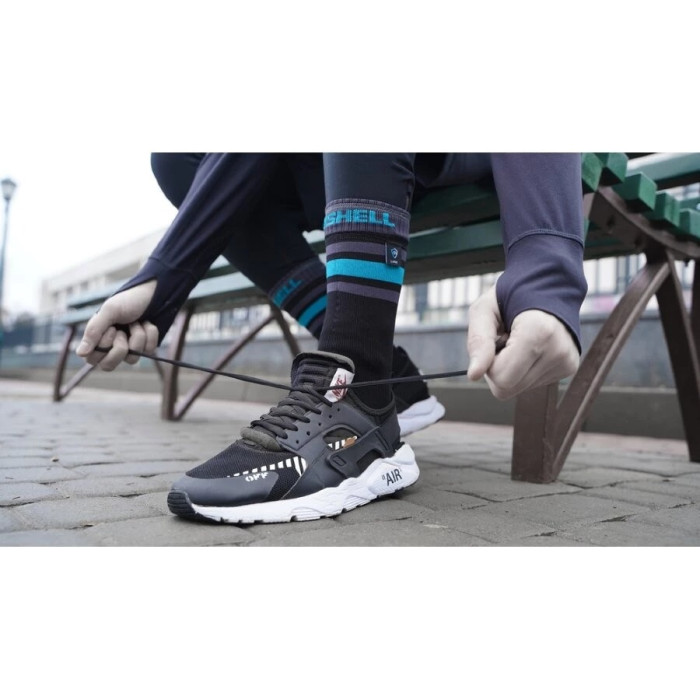 Носки водонепроницаемые DexShell Ultra Dri Sports Socks, с голубой полосой (DS625W-AB)
