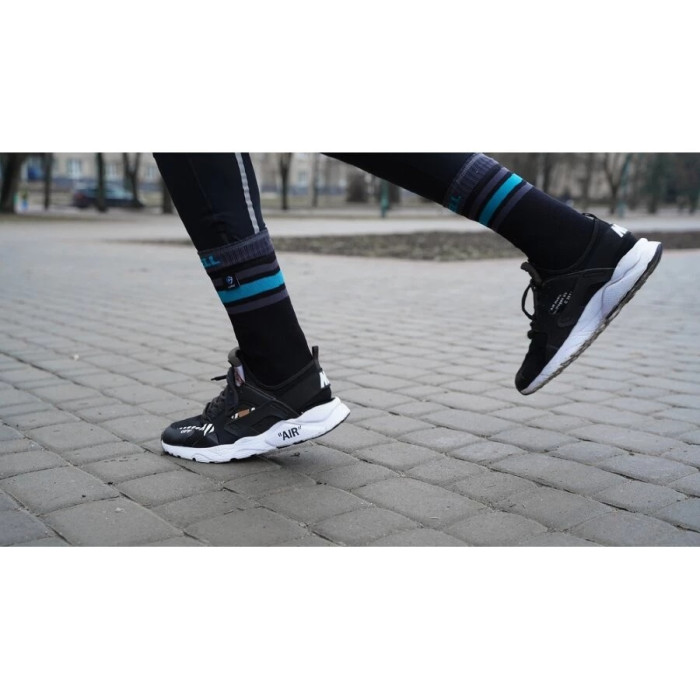 Носки водонепроницаемые DexShell Ultra Dri Sports Socks, с голубой полосой (DS625W-AB)