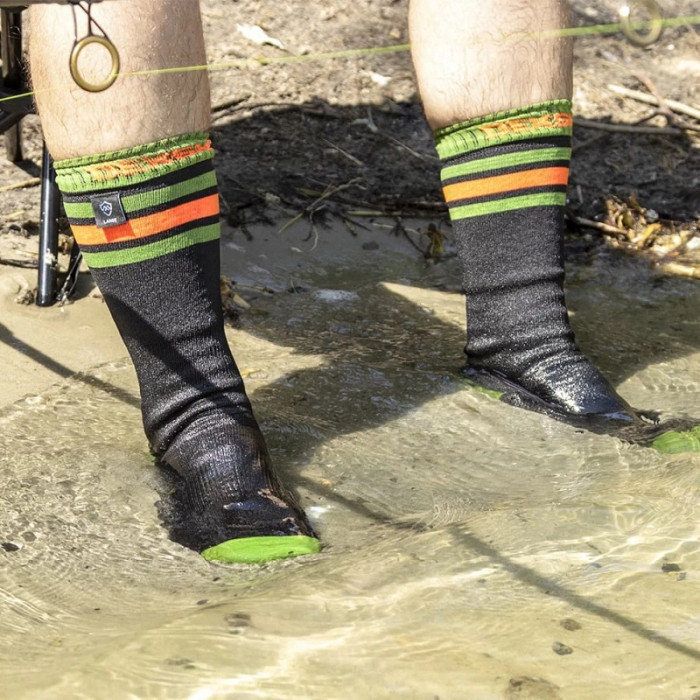 Носки водонепроницаемые DexShell Ultra Dri Sports Socks, с оранжевой полосой (DS625W-BO)