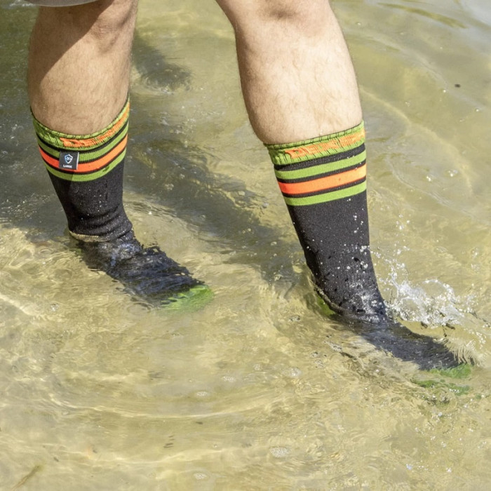 Носки водонепроницаемые DexShell Ultra Dri Sports Socks, с оранжевой полосой (DS625W-BO)