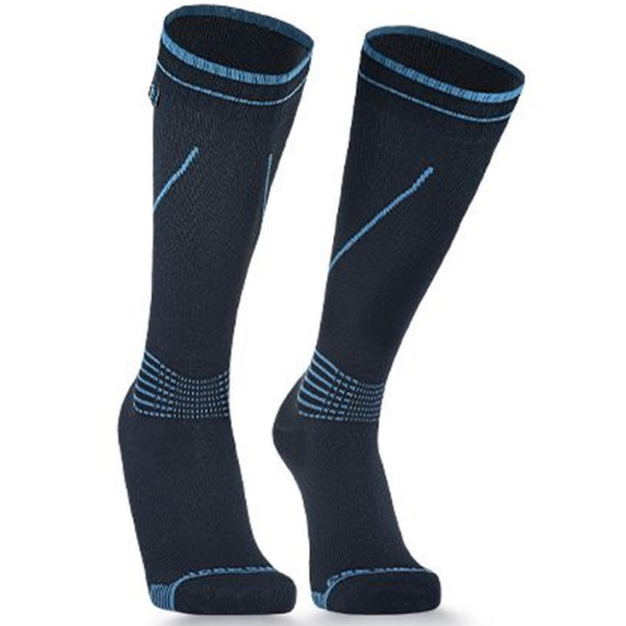 Носки водонепроницаемые DexShell Longlite Socks 2.0, голубые полоски (DS72506JBB)