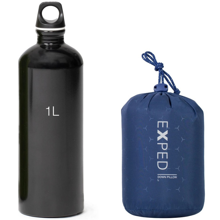 Надувна подушка Exped Down Pillow Large navy mountain (018.1160)