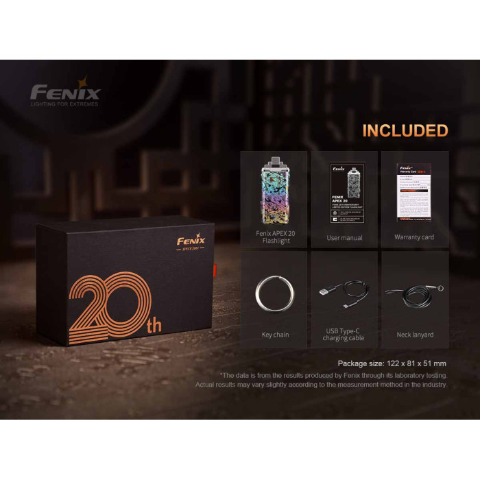 Ліхтар ручний Fenix Apex 20 Mix Iridescent (APEX20MI)