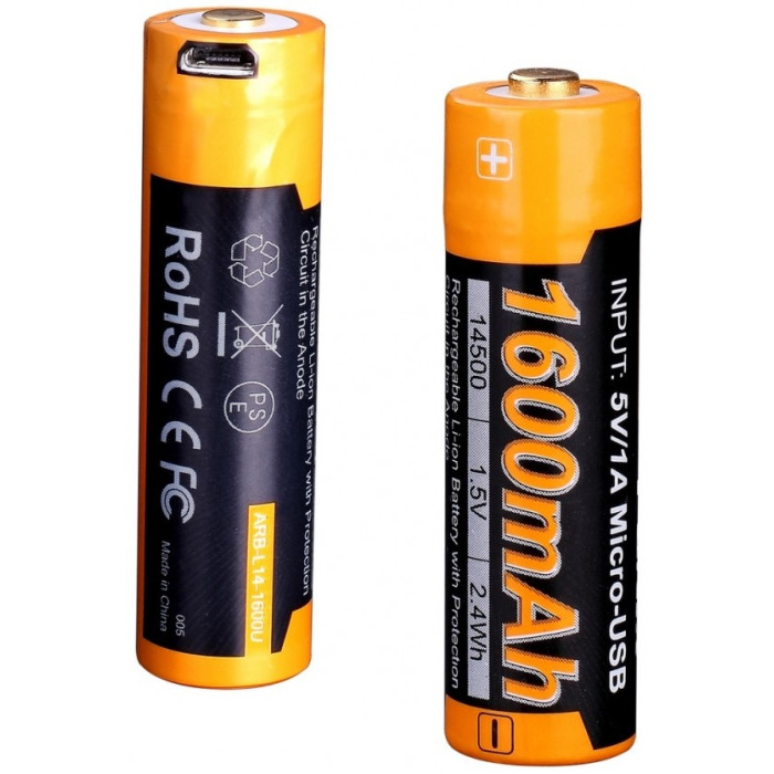 Акумулятор 14500 Fenix ARB-L14-1600U - 1600 mAh micro usb (ARB-L14-1600U)