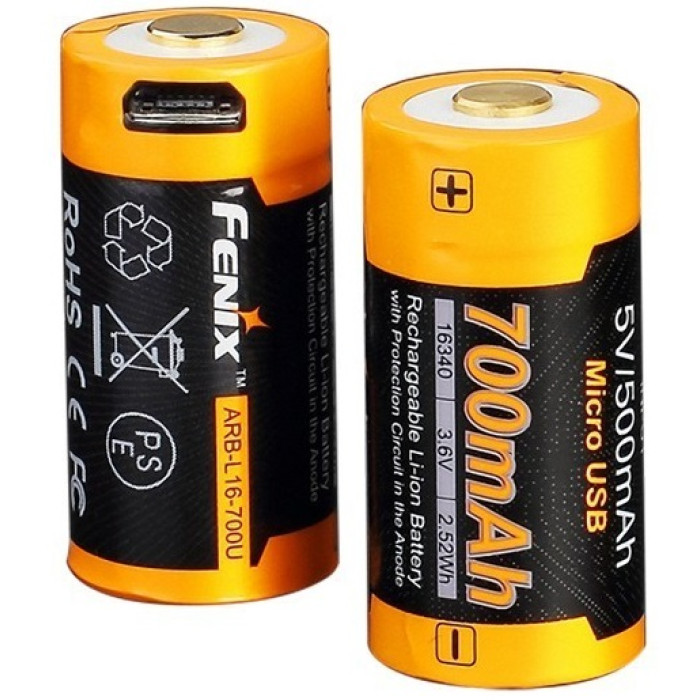 Акумулятор 16340 Fenix ARB-L16 700U - 700mAh (ARB-L16-700U)