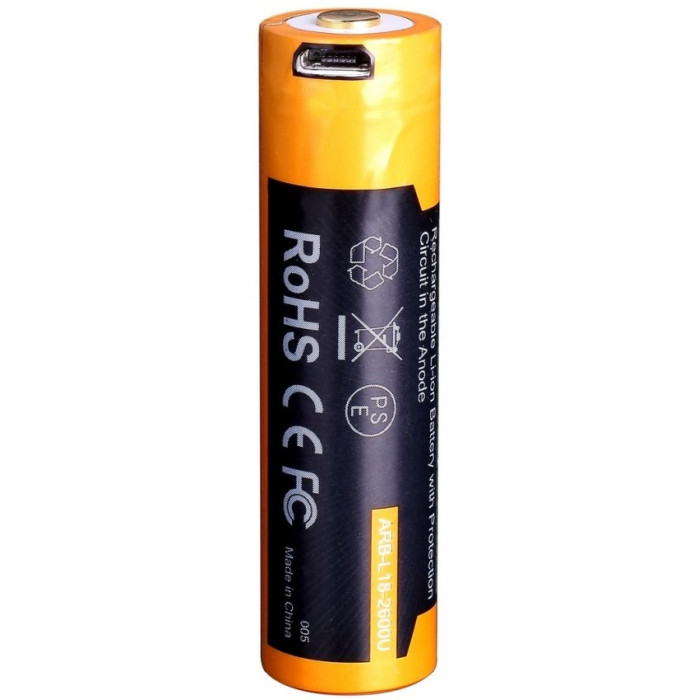 Аккумулятор 18650 Fenix ARB-L18-2600U - 2600 mAh (ARB-L18-2600U)