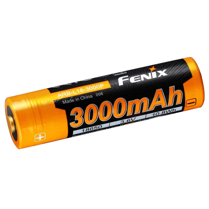 Аккумулятор 18650 Fenix ARB-L18 - 3000 mAh (ARB-L18-3000P)