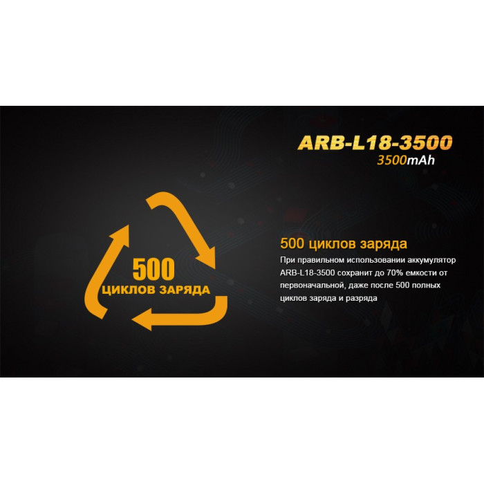 Аккумулятор 18650 Fenix ARB-L18 - 3500mAh (ARB-L18-3500)