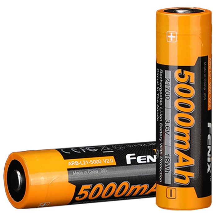 Аккумулятор 21700 Fenix ARB-L21 V2.0 - 5000 mAh (ARB-L21-5000V20)