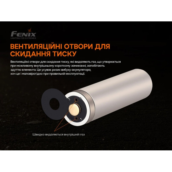 Аккумулятор 21700 Fenix ARB-L21 V2.0 - 5000 mAh (ARB-L21-5000V20)