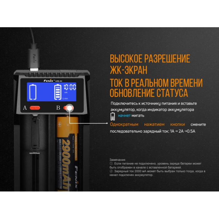 Зарядний пристрій Fenix ARE-D2 (ARE-D2)