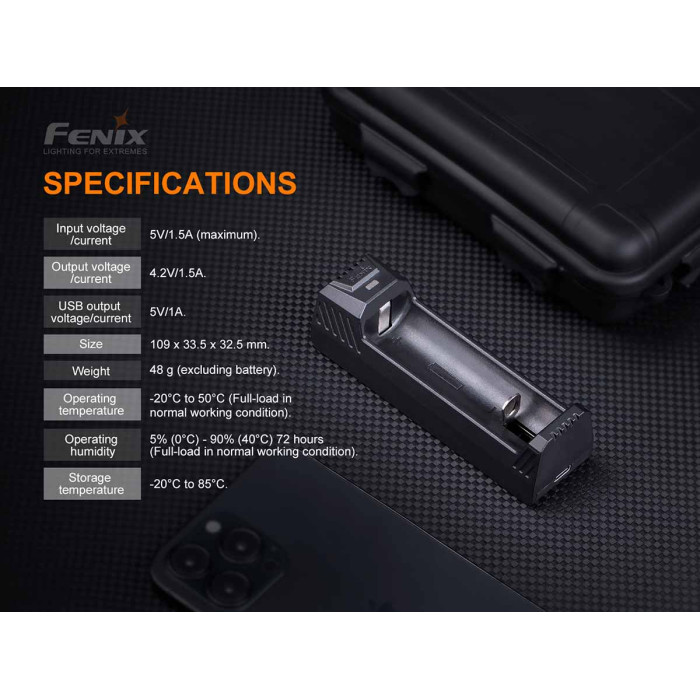Зарядний пристрій Fenix ARE-X1 v2.0 (ARE-X1V20)