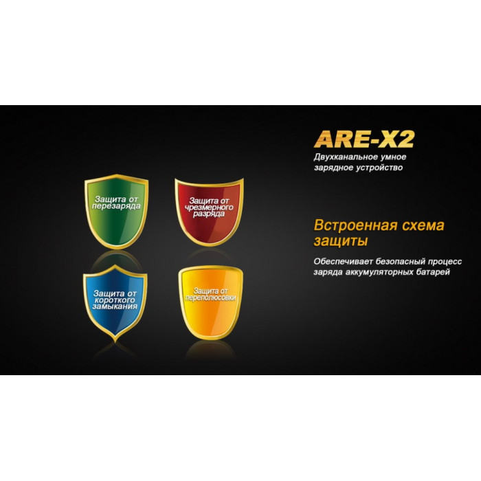 Зарядний пристрій Fenix ARE-X2 - 10440, 14500, 16340, 18650, 26650 (ARE-X2)