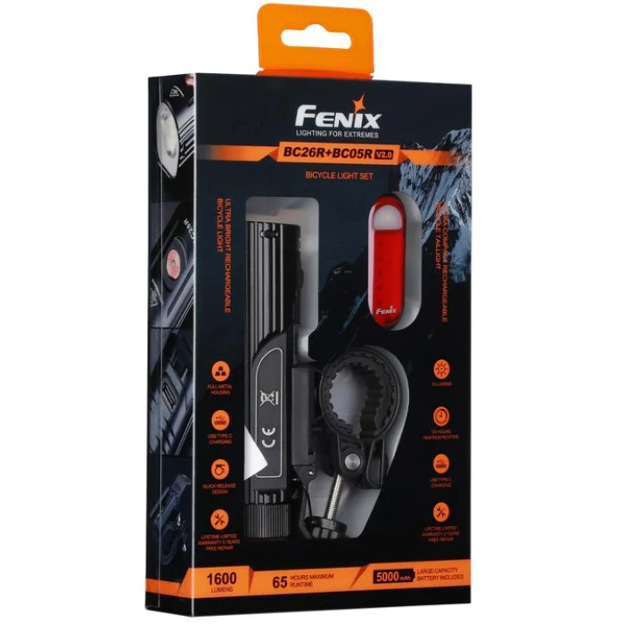 Комплект велосипедних ліхтарів Fenix BC26R + BC05RV20 (BC26R-BC05RV20)