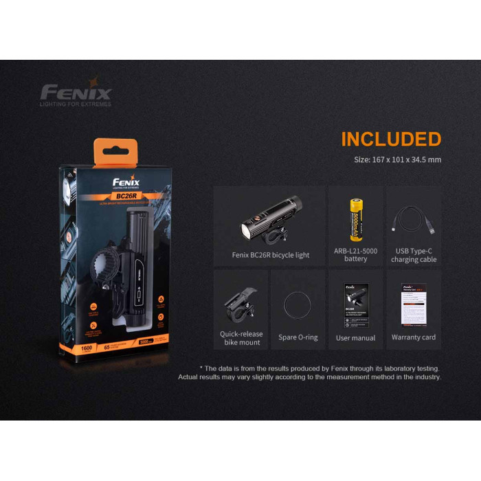 Комплект велосипедних ліхтарів Fenix BC26R + BC05RV20 (BC26R-BC05RV20)